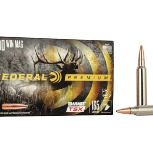 Federal Premium Ammunition 300 Winchester Magnum 165 Grain Barnes TSX 20/Box P300WR