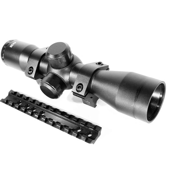 Trinity 4X32 Scope for Marlin 36 40 45 60 62 336 Picatinny Weaver Mount Adapter Aluminum Black Tactical Optics Hunting Accessory mildot Reticle Target Range Gear Single Rail. - Image 2