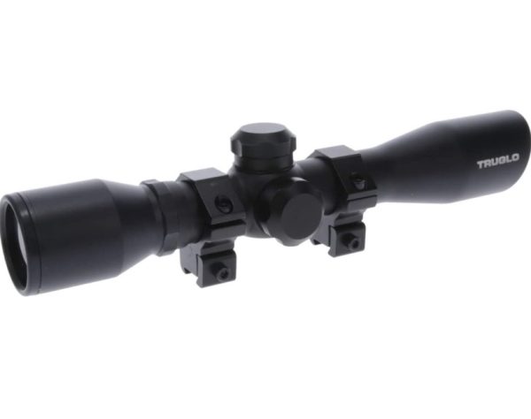 TRUGLO 4x32mm Compact Rimfire and Air RIfle Scope Series, Duplex Reticle, Black